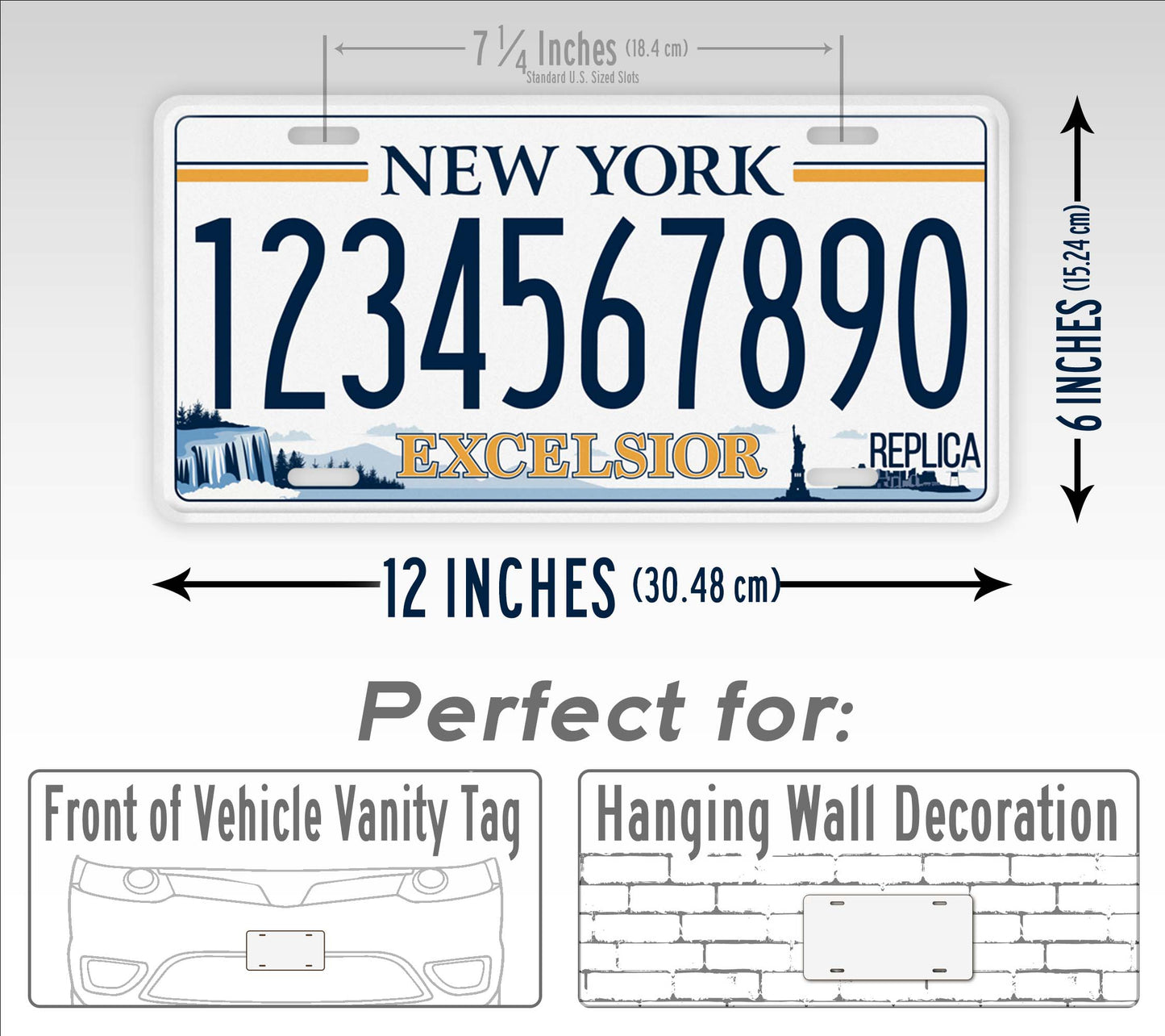 Personalized New York Excelsior Custom License Plate