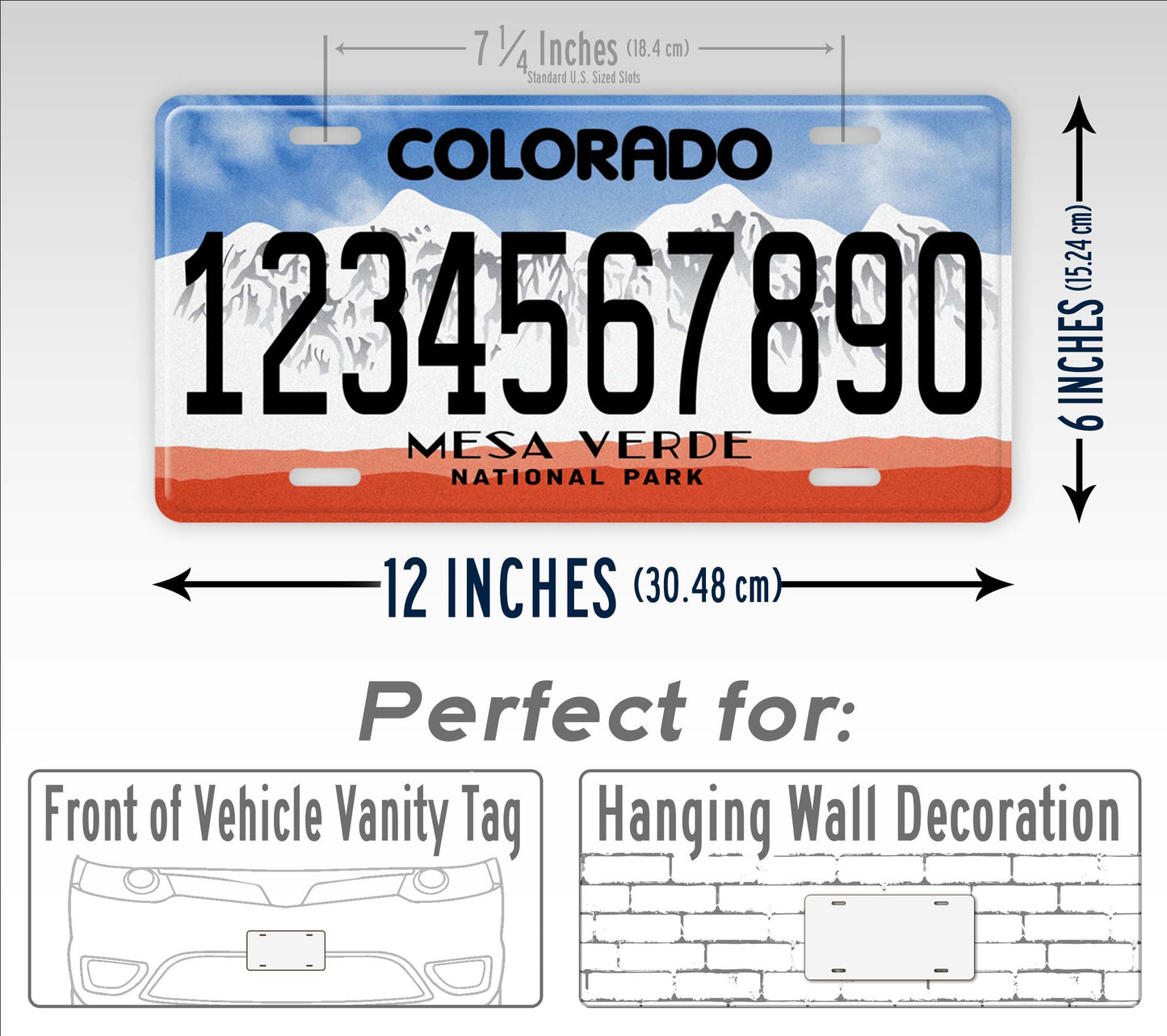 Custom Colorado Mesa Verde License Plate