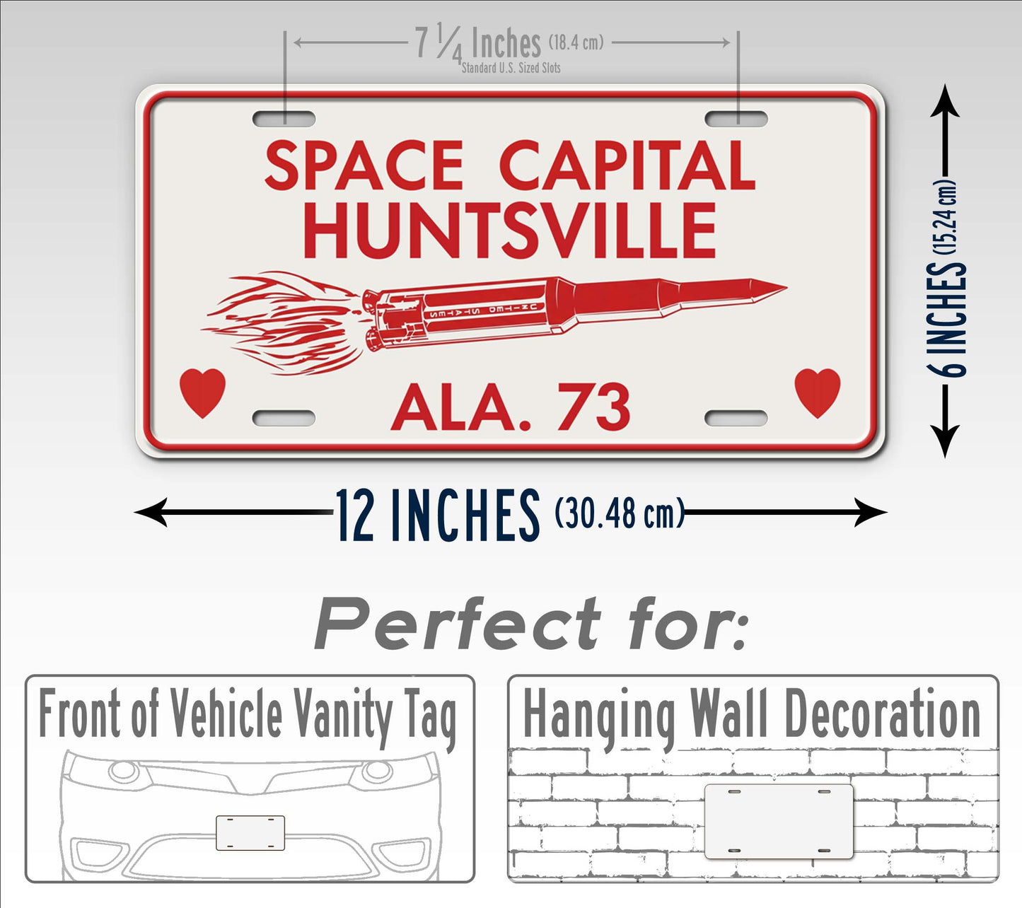 Alabama "Space Capital Huntsville" License Plate
