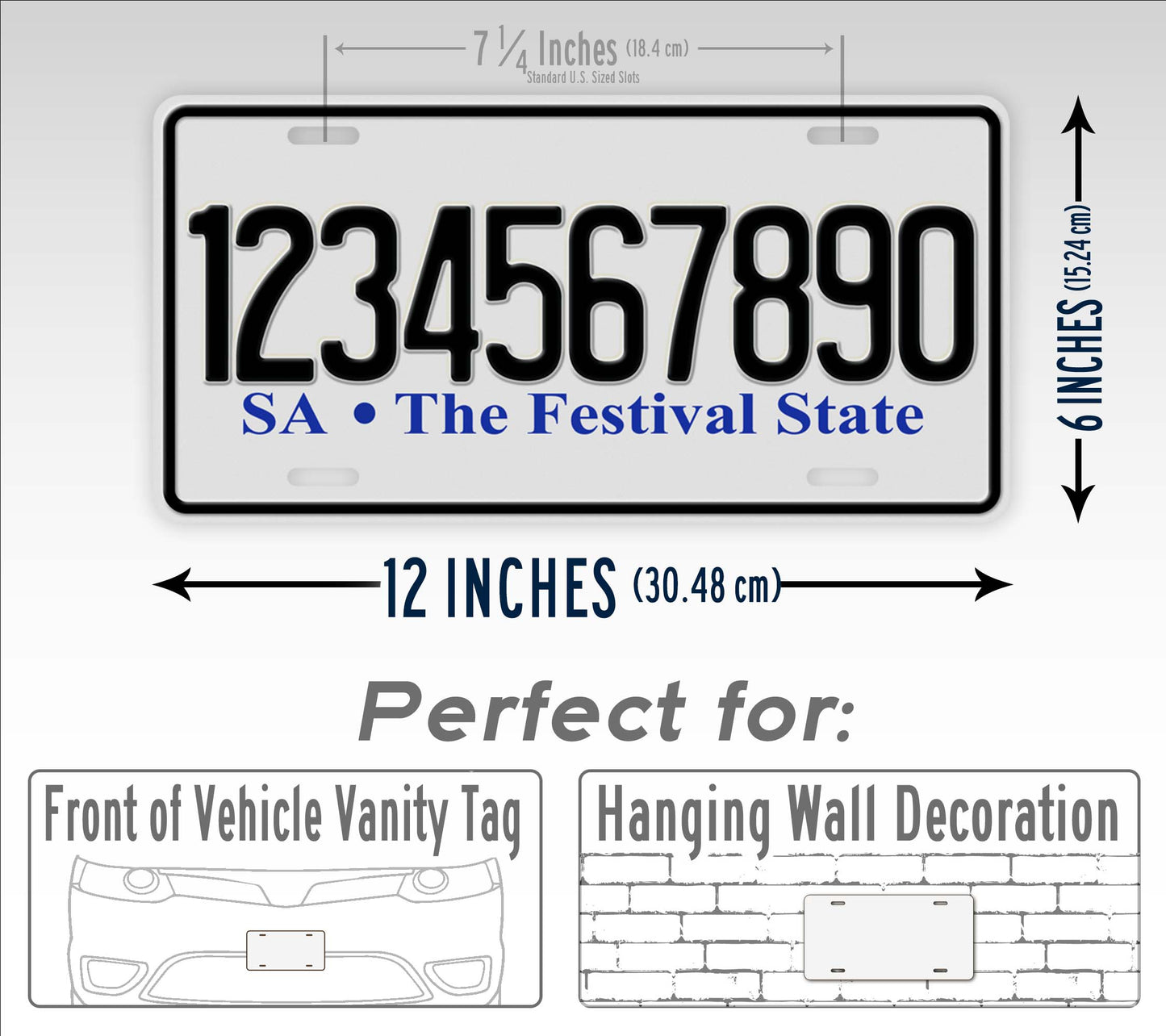 South Australia Festival State US Size License Plate