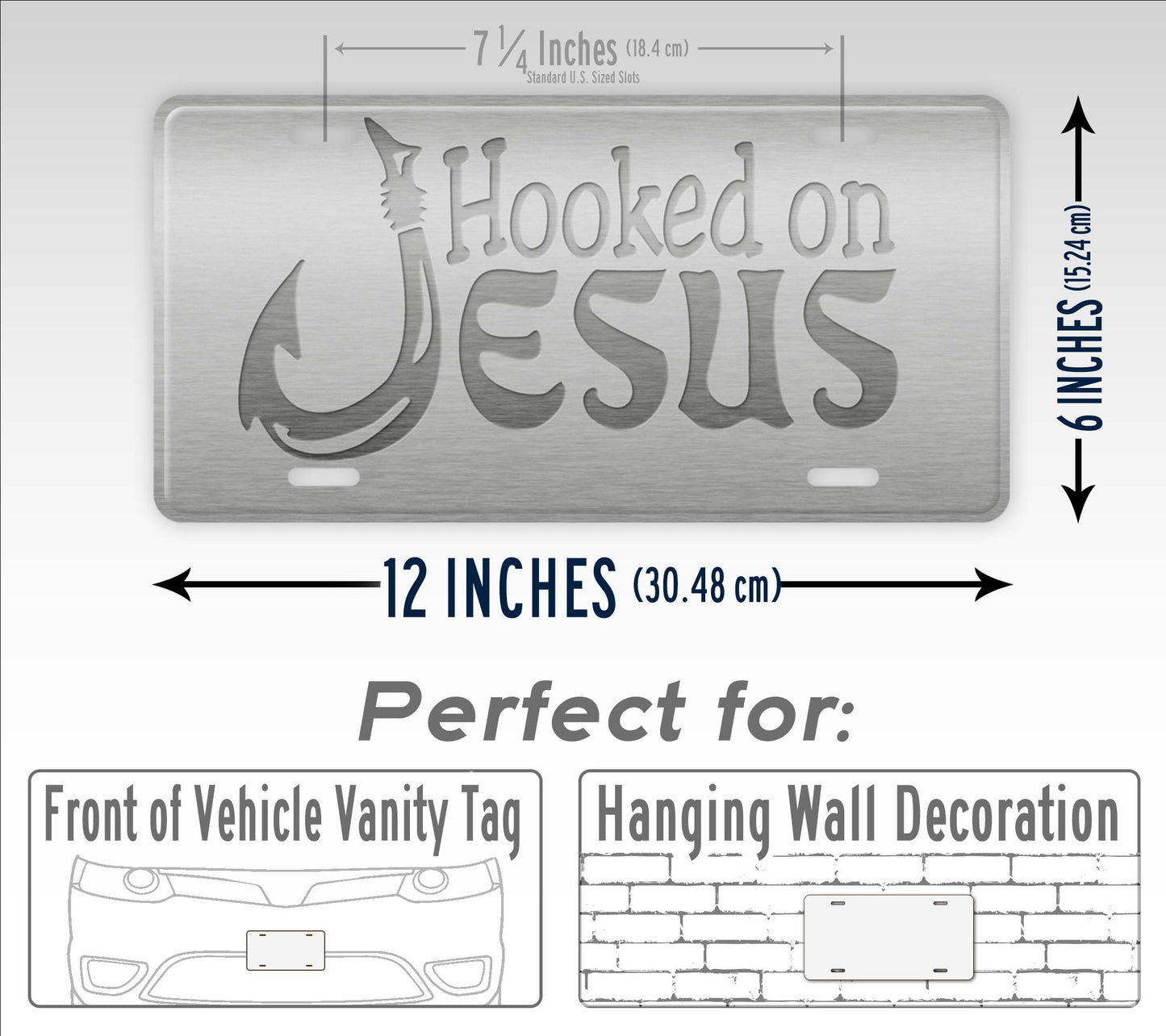 Hooked on Jesus License Plate