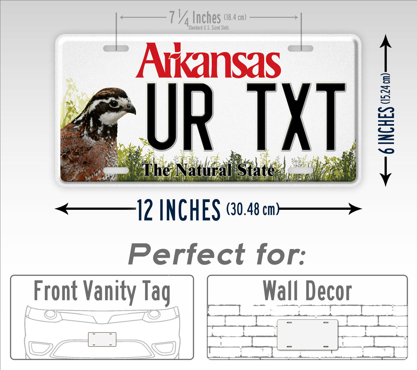 Custom Arkansas Wildlife The Natural State License Plate