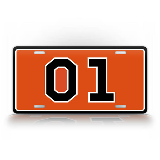 01 General Lee License Plate