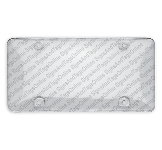 UV Protective Clear License Plate Bubble Cover