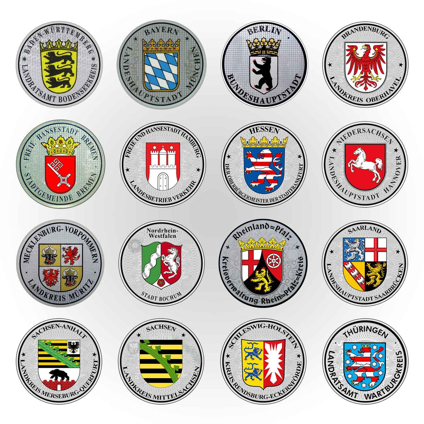 Personalized European German Style License Plate