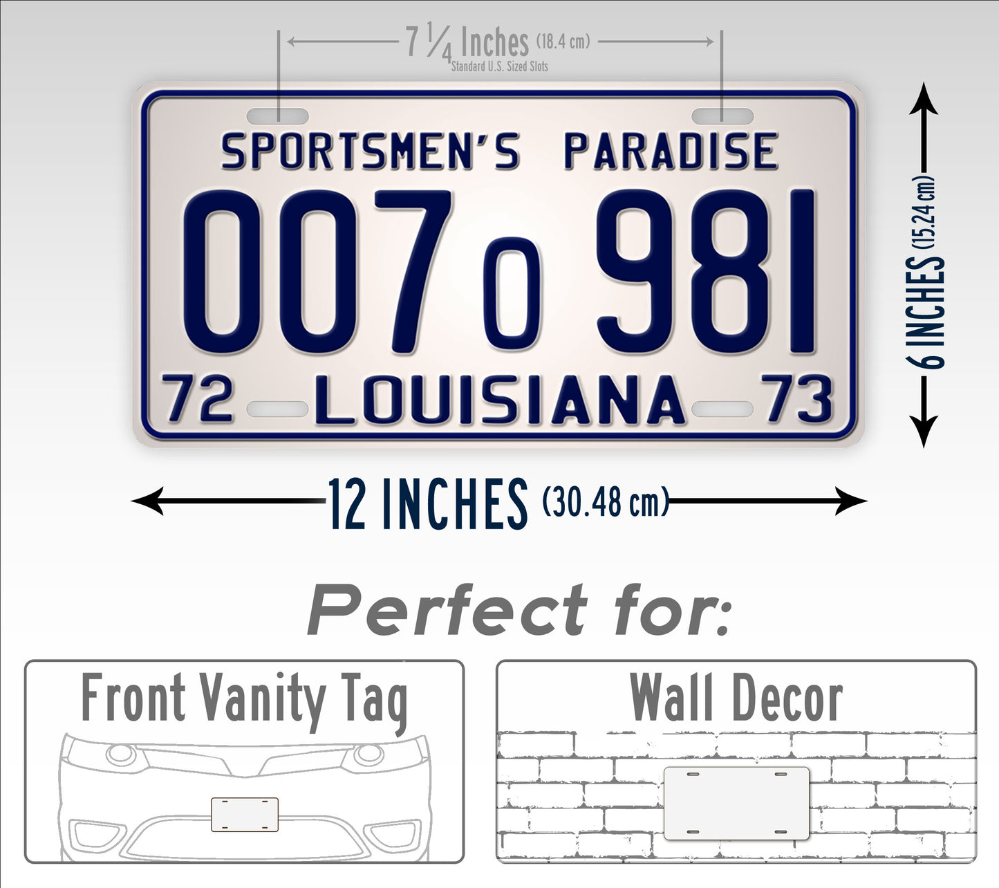 JAws Sportsmens Paradise Louisiana License Plate