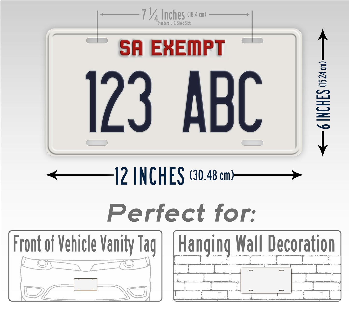 Custom San Andreas Exempt License Plate