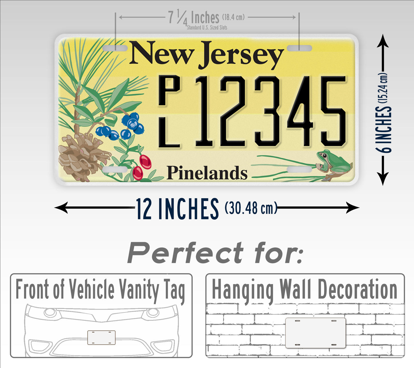 Personalized New Jersey Pinelands Custom License Plate