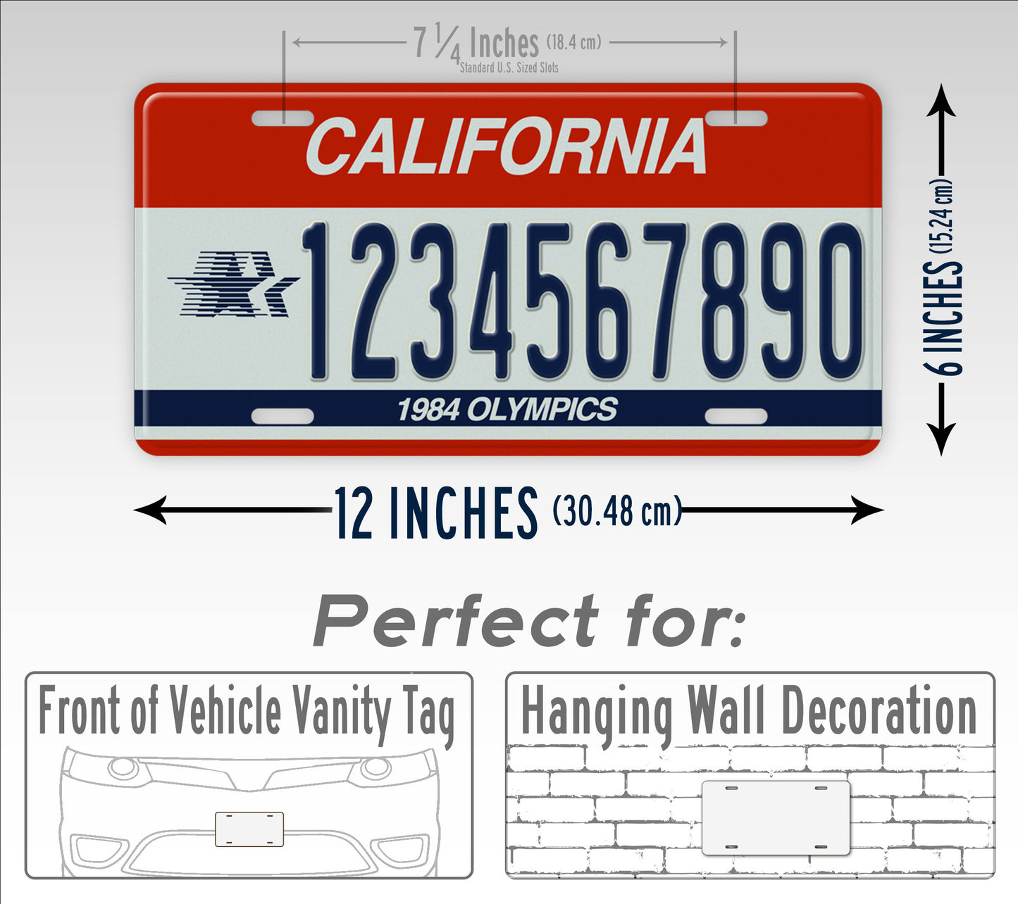 Custom California 1984 Olympics License Plate