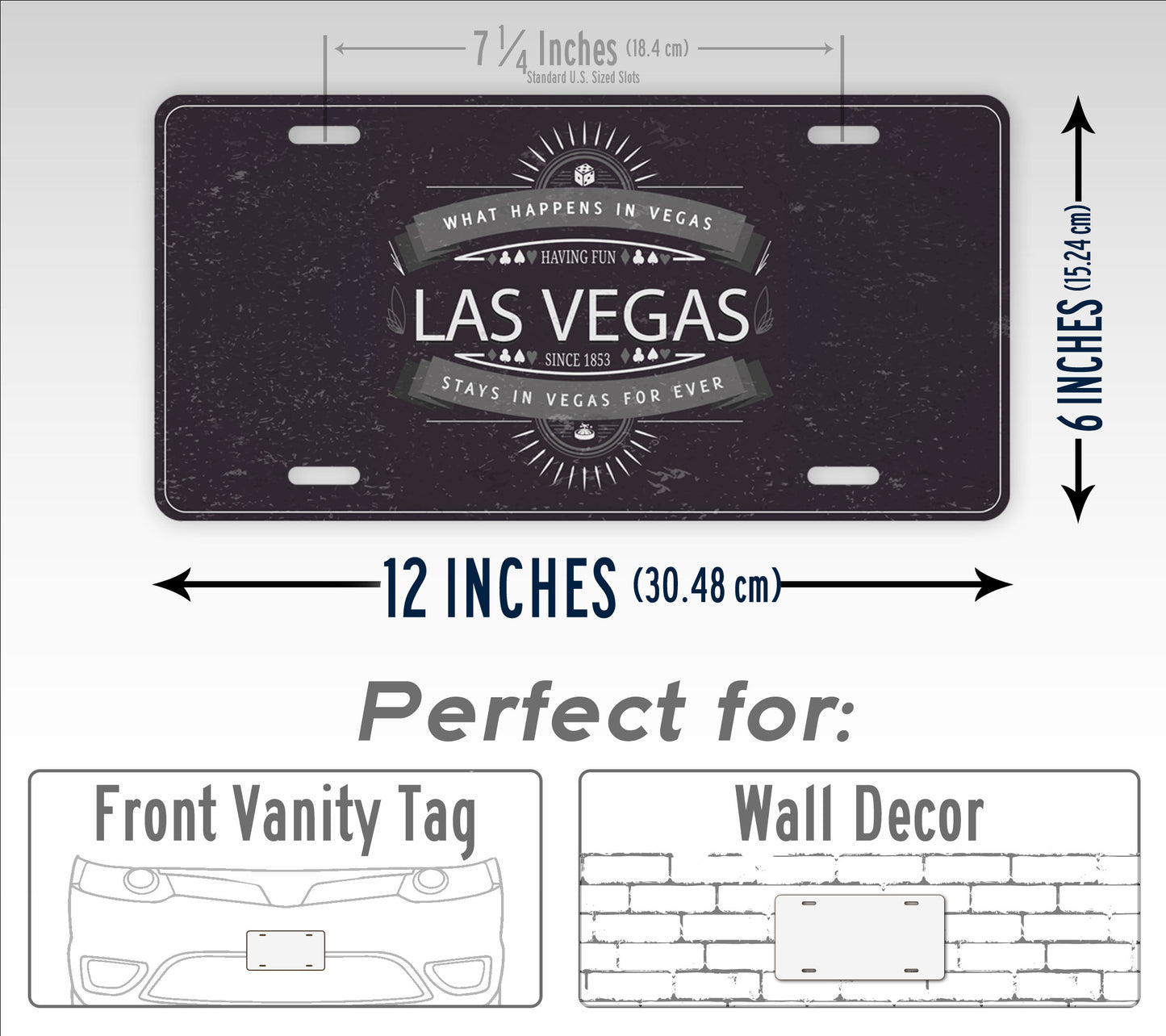 What Happens In Las Vegas Stays In Las Vegas License Plate