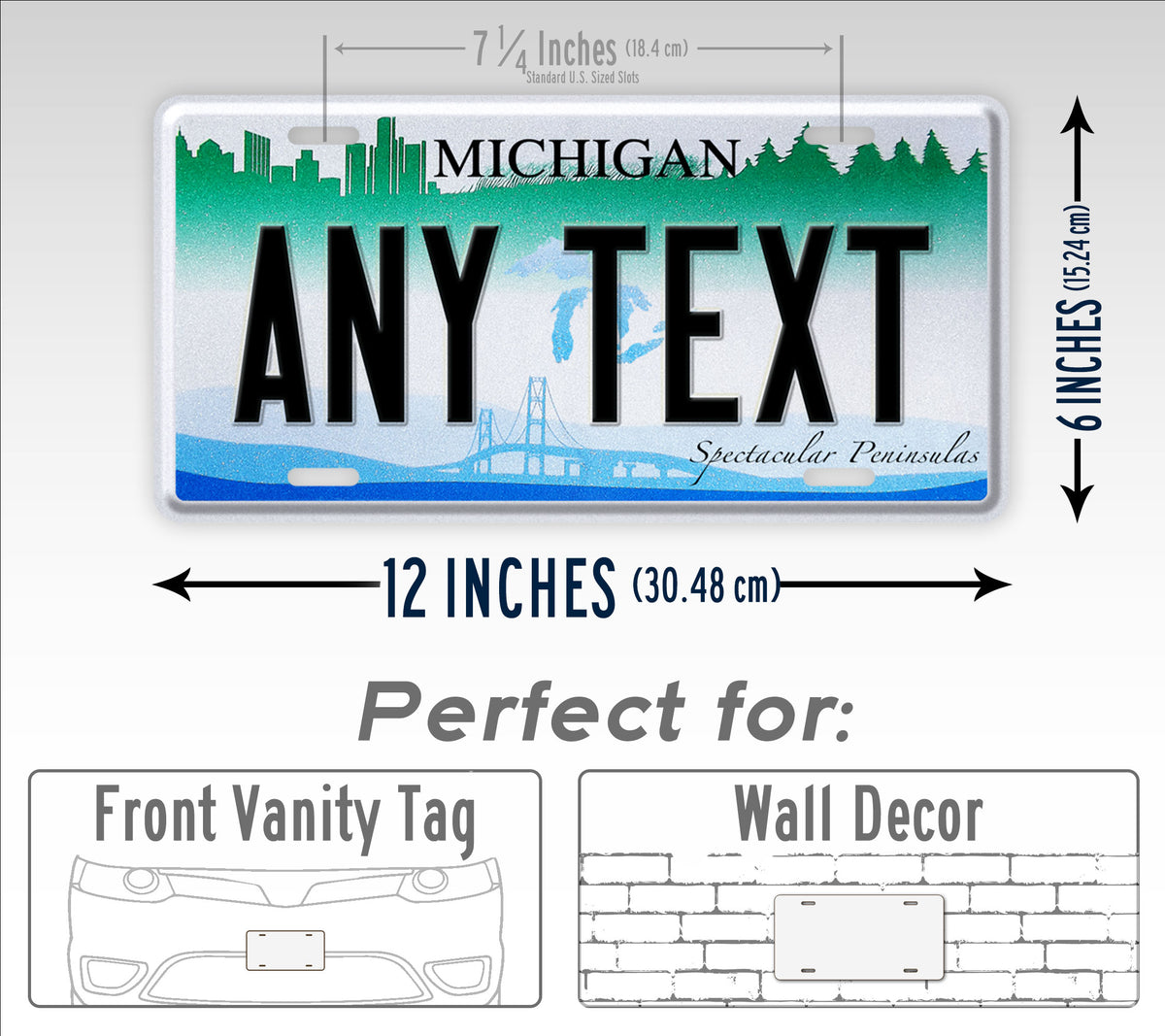 Michigan Spectacular Peninsulas State License Plate
