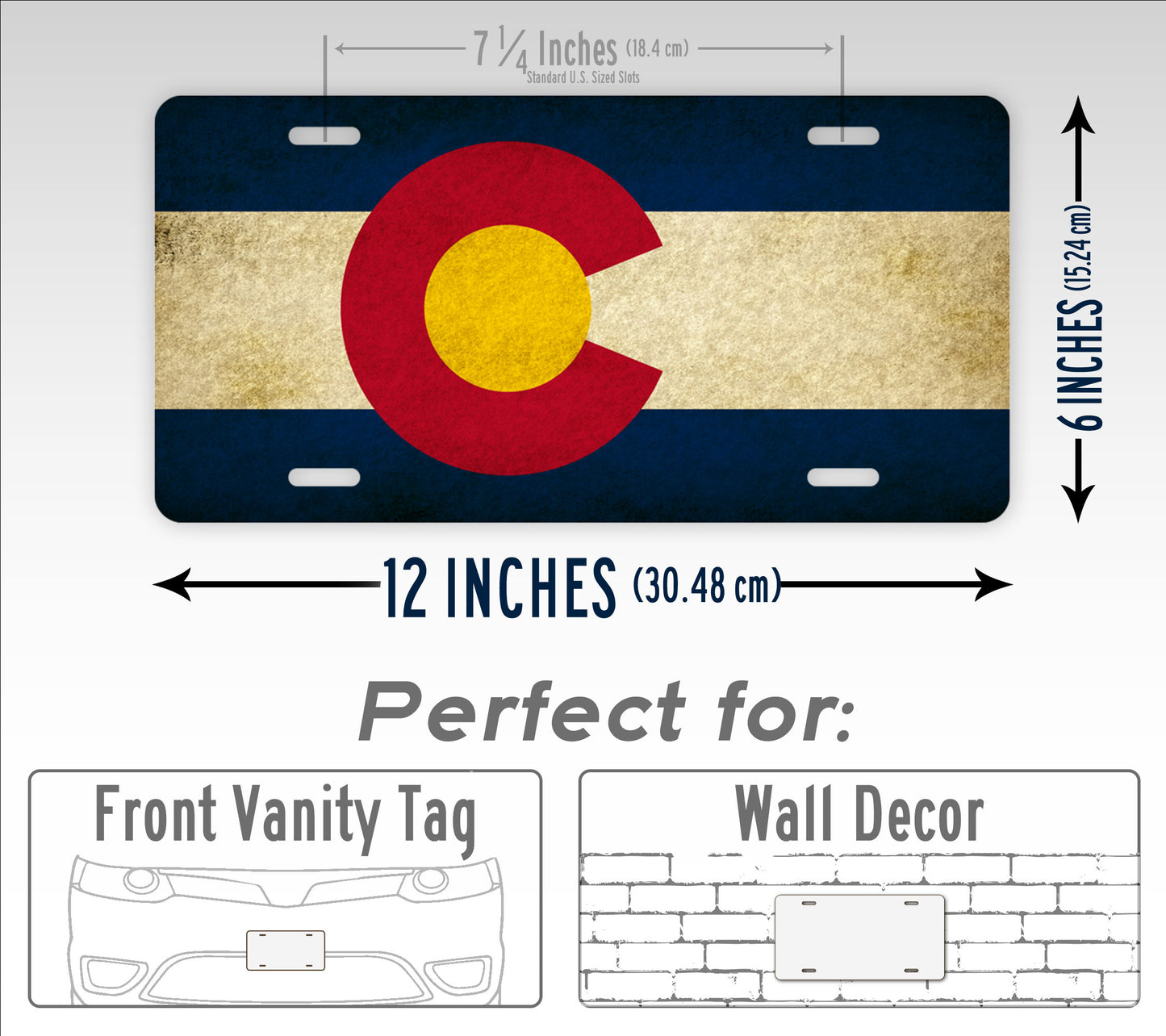 Americana Colorado Flag License Plate