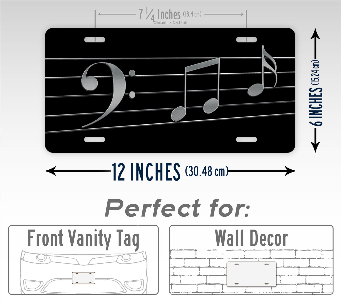 Music Clef License Plate