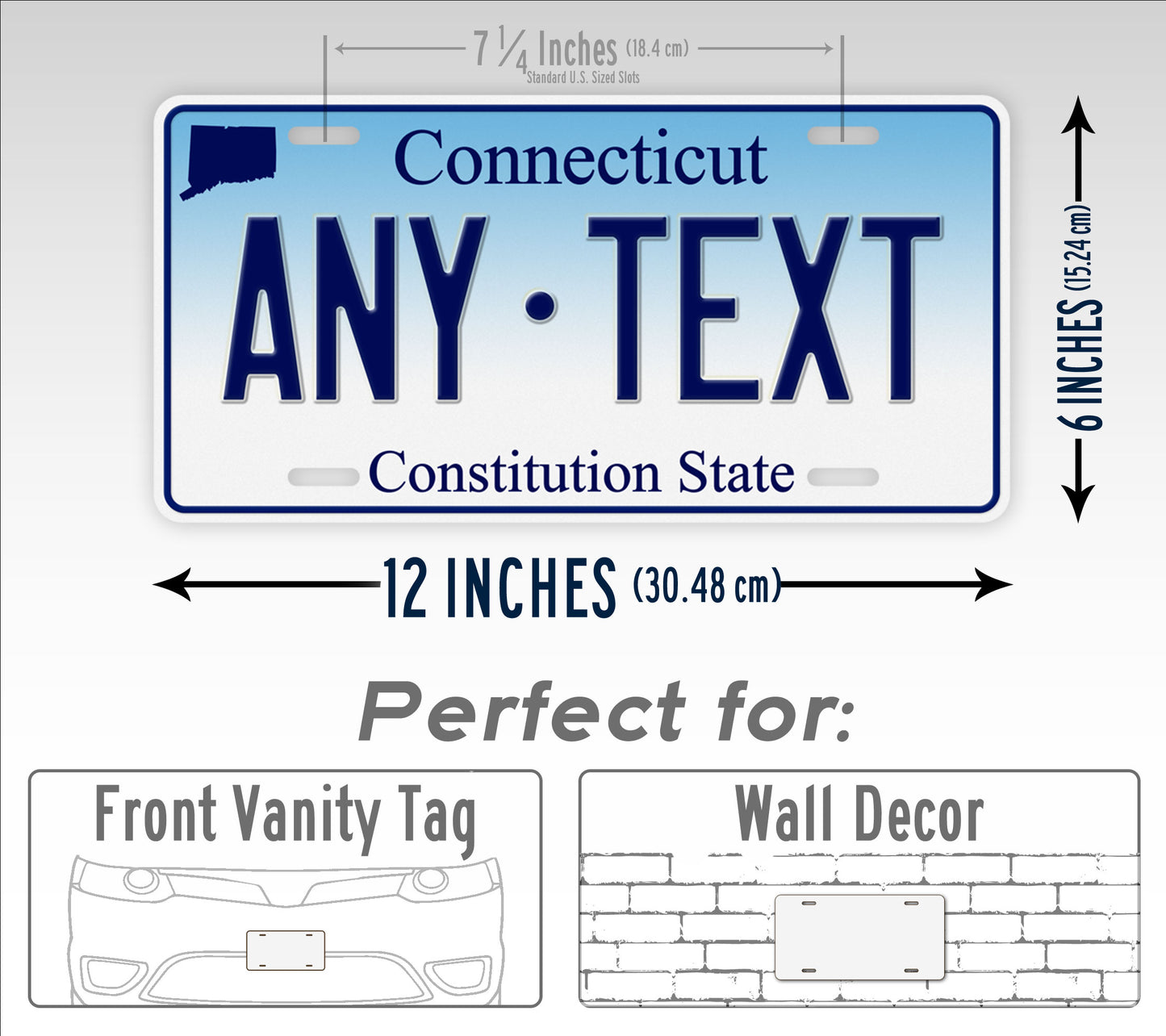 Personalized Connecticut State License Plate