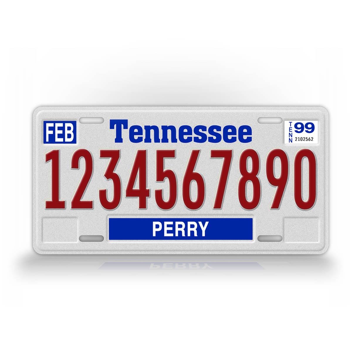 Custom Tennessee Tri Star Logo License Plate