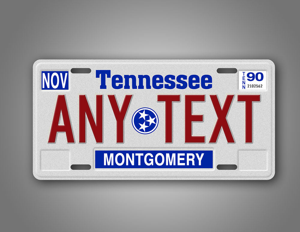 Custom Tennessee Tri Star Logo License Plate