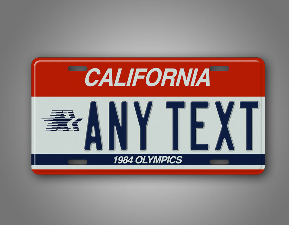 Custom California 1984 Olympics License Plate