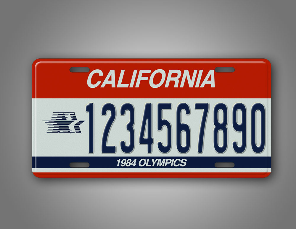 Custom California 1984 Olympics License Plate
