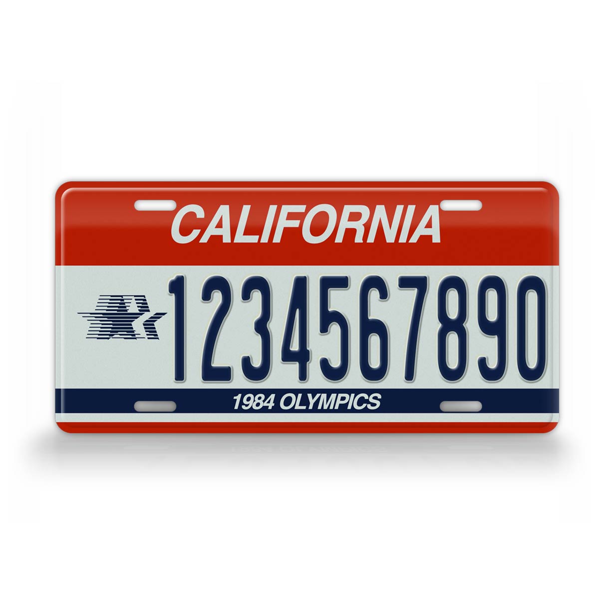 Custom California 1984 Olympics License Plate