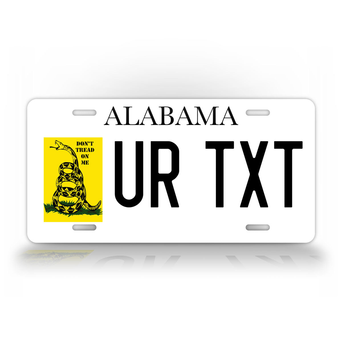 Alabama Don't Tread On Me Custom License Plate