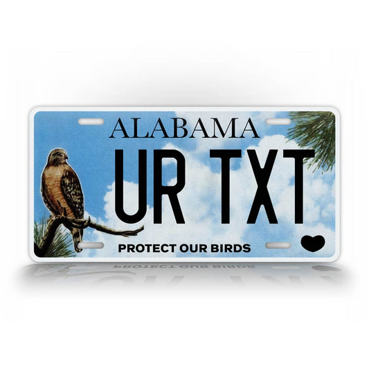 Custom Alabama Protect Our Birds License Plate