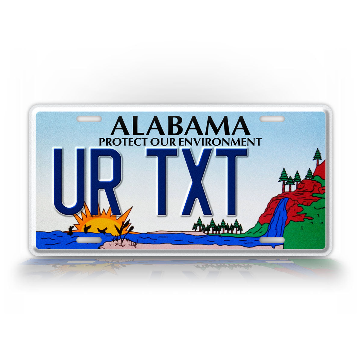 Custom Alabama Protect Our Environment License Plate