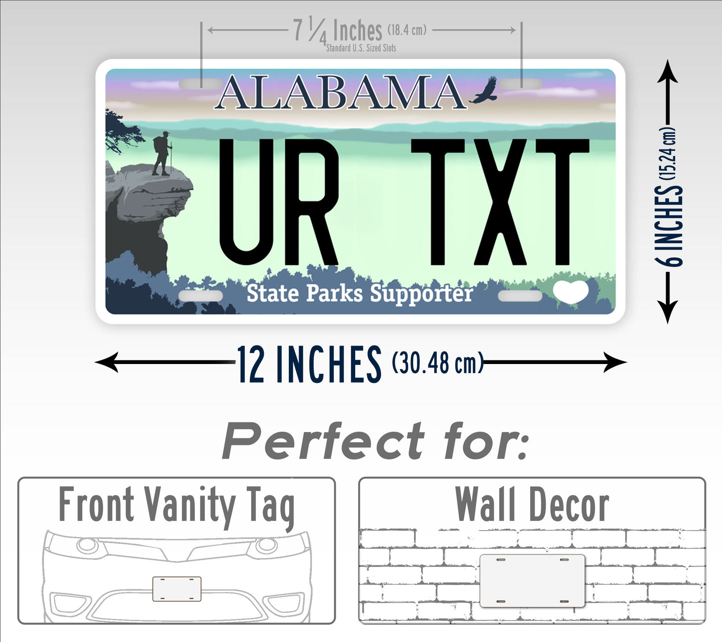 Custom Alabama State Parks Supporter License Plate