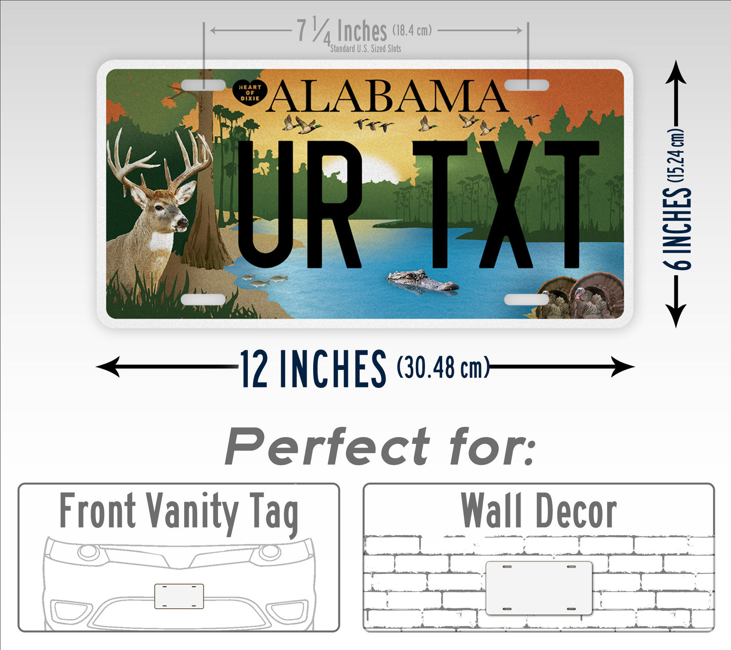Custom Alabama Wildlife License Plate