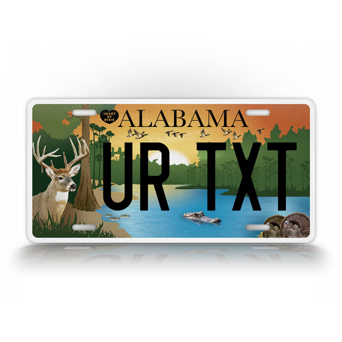 Custom Alabama Wildlife License Plate