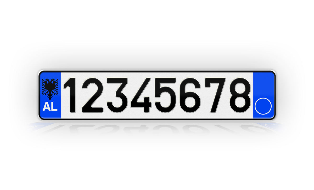 Personalized Albania European Style License Plate