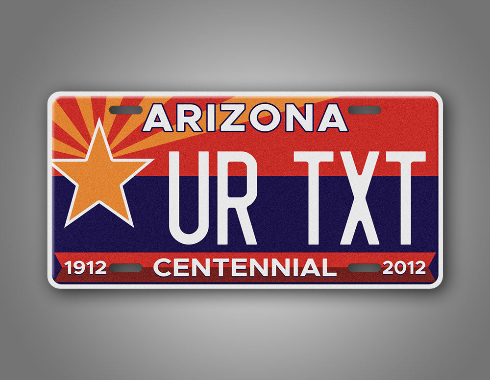 Personalized Arizona Centennial 1912-2012 License Plate