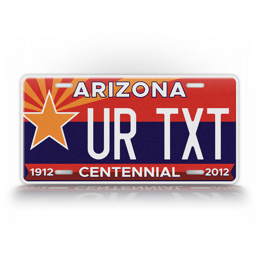 Personalized Arizona Centennial 1912-2012 License Plate