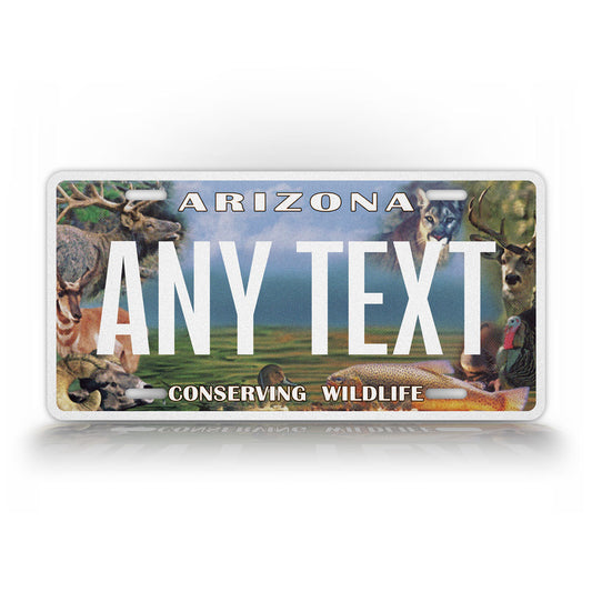 Custom Arizona Conserve Wildlife License Plate