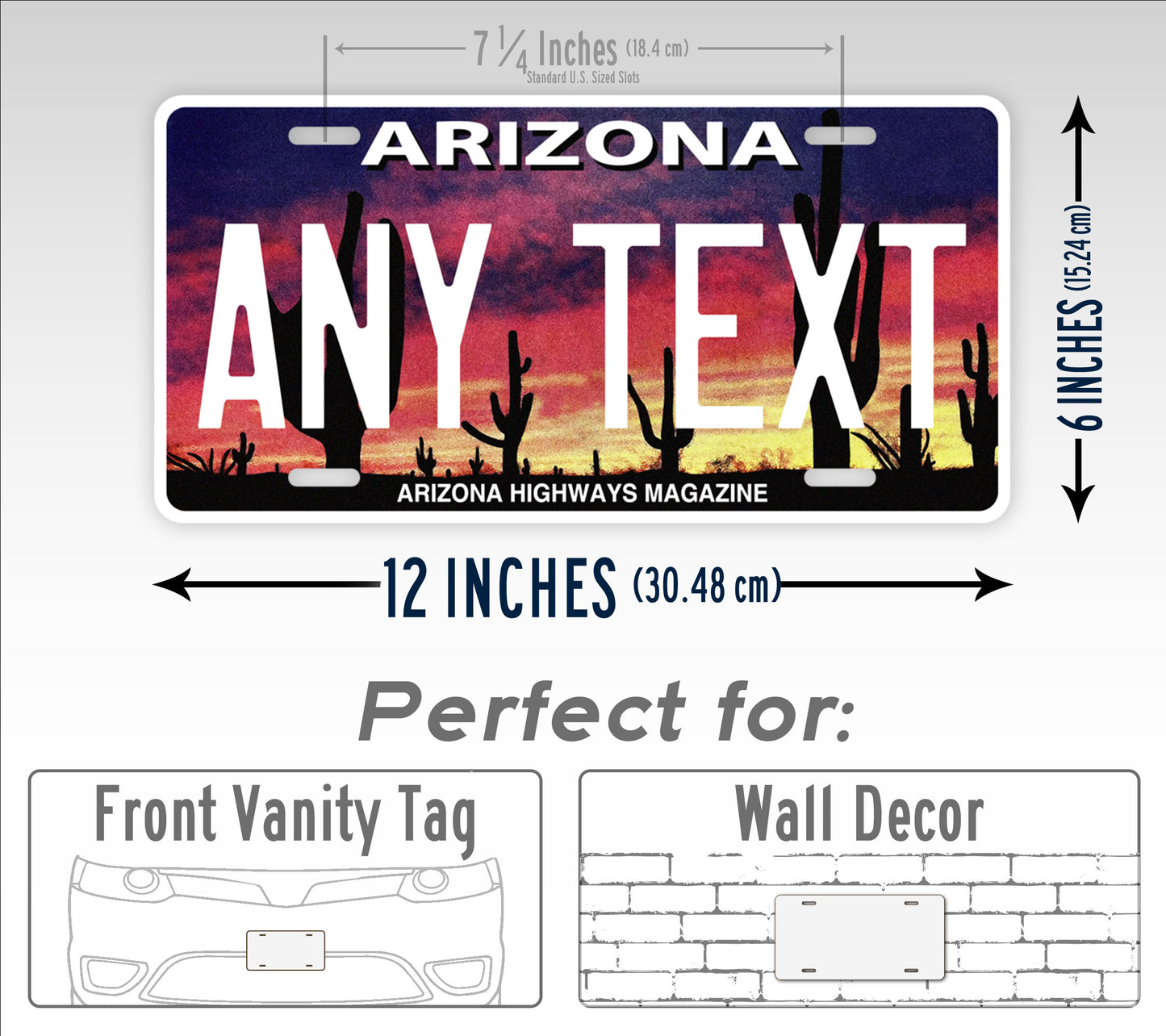 Custom Arizona Highways Magazine License Plate