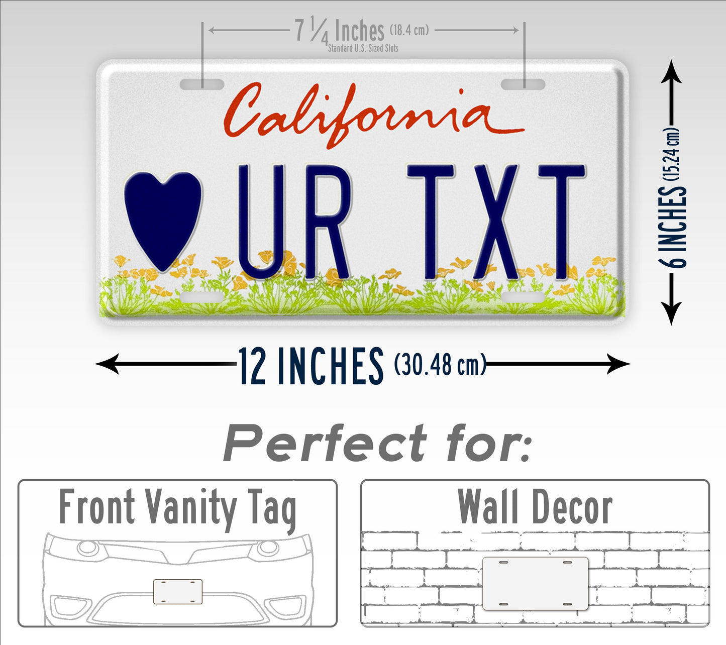 Custom California Trust Fund License Plate