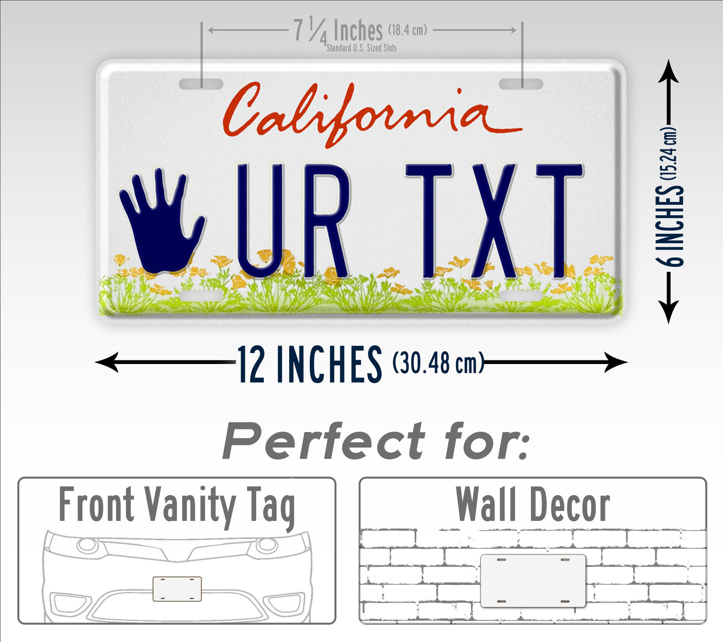 Custom California Trust Fund License Plate