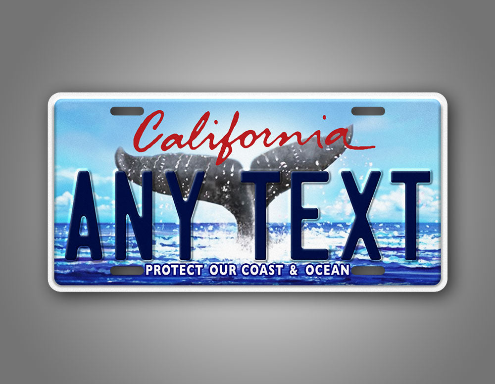 Custom California Protect Our Coast & Ocean License Plate