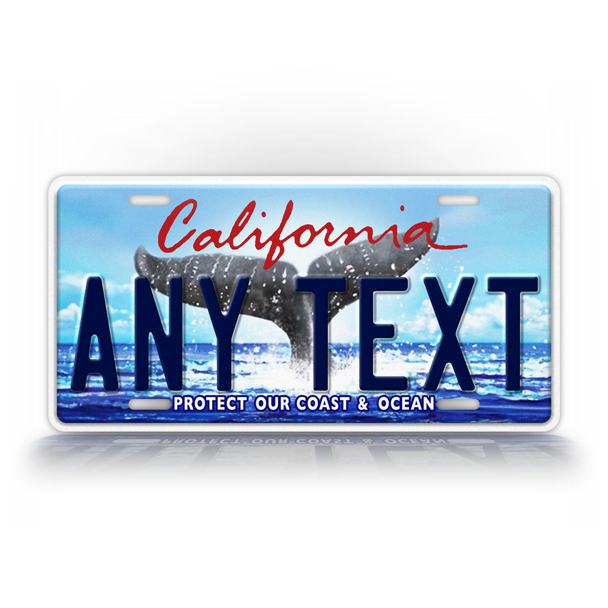 Custom California Protect Our Coast & Ocean License Plate