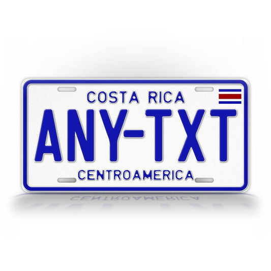 Custom Costa Rica CentroAmerica License Plate