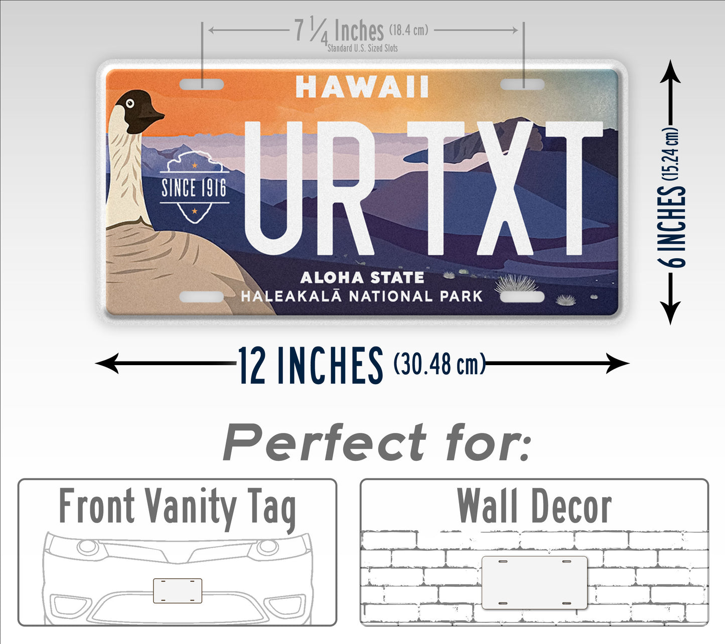 Personalized Hawaii Haleakala National Park License Plate