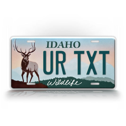 Customized Idaho Deer Wildlife License Plate