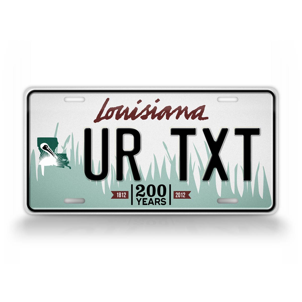 Custom Louisiana 2011-2012  bicentennial License Plate