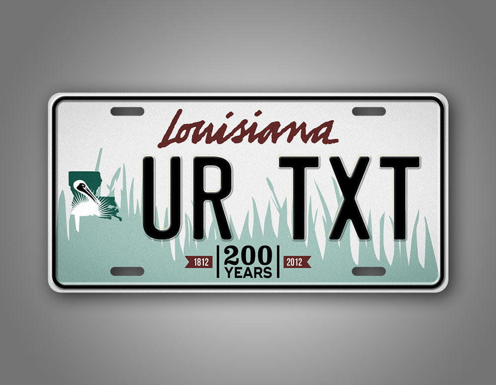 Custom Louisiana 2011-2012  bicentennial License Plate