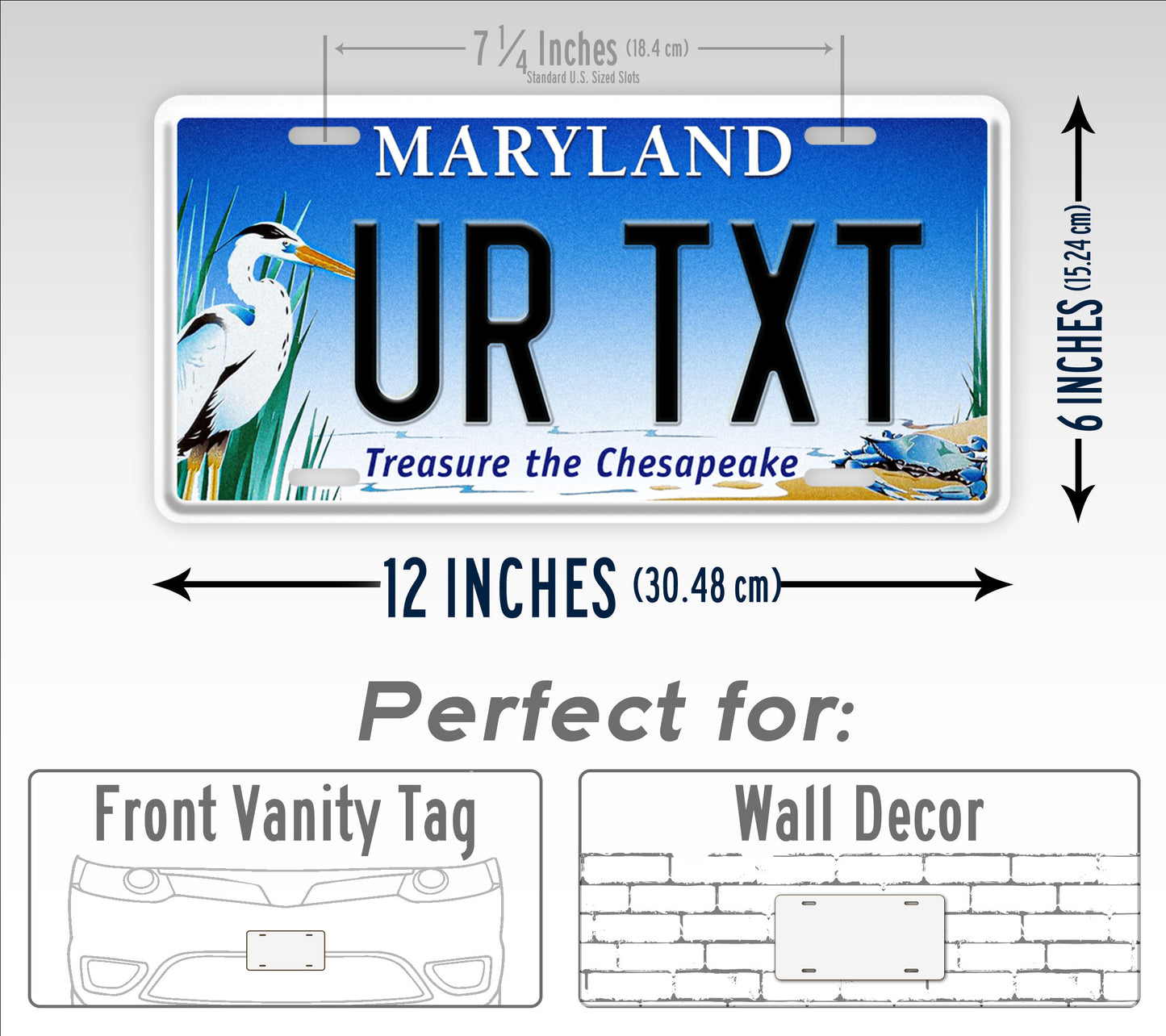 Custom Maryland Treasure The Chesapeake License Plate