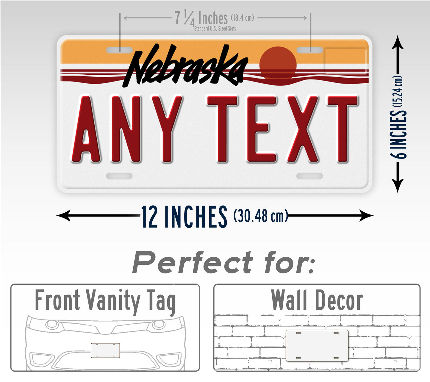 Custom 1987-1989 Nebraska State License Plate