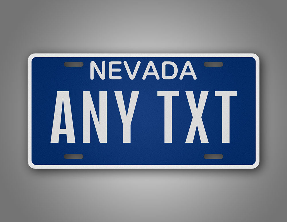 Custom Nevada Blue License Plate