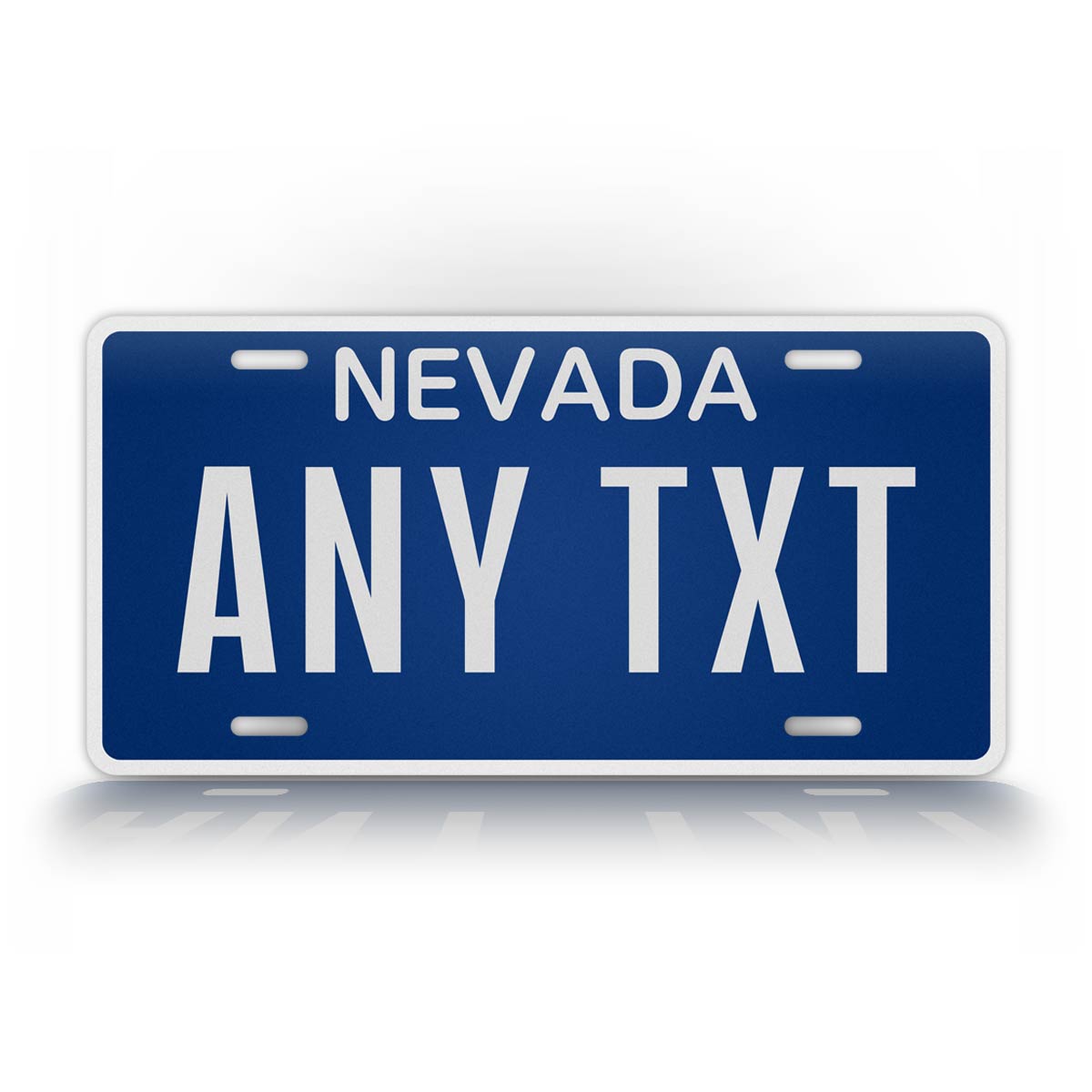 Custom Nevada Blue License Plate