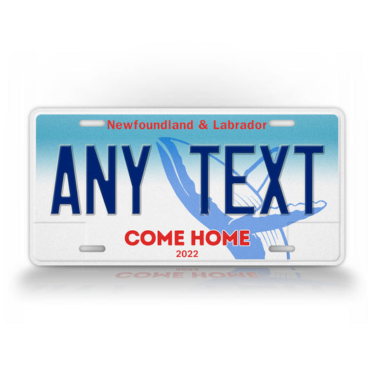 Custom Newfoundland And Labrador Come Home 2022 License Plate