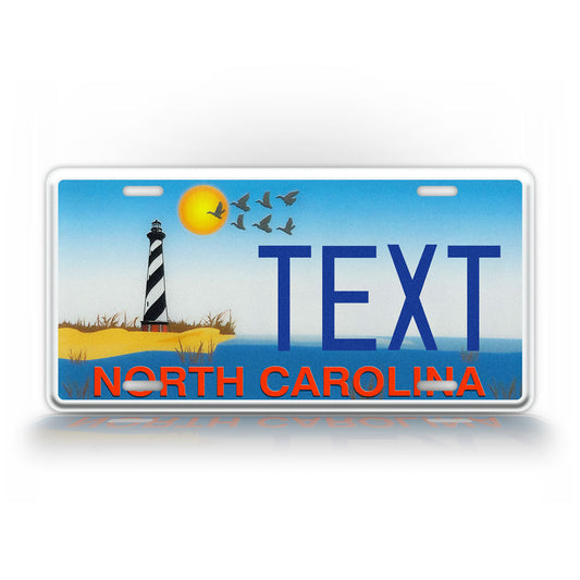 Custom North Carolina Cape Hatteras Lighthouse License Plate