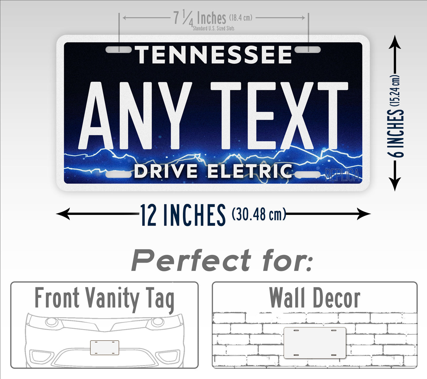 Custom Tennessee Drive Electric License Plate